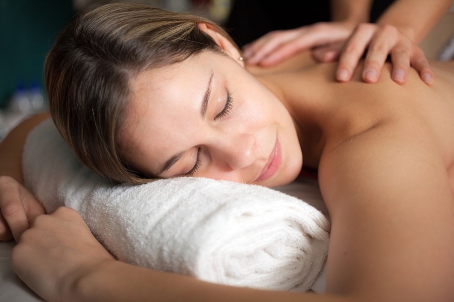 A Swedish massage with long, easy strokes
